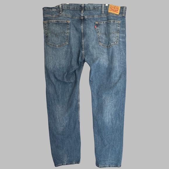 Levi's 502 Jeans Tapered Fit Stretch Denim Mens Big & Tall Size 46x34 Blue - Picture 2 of 11